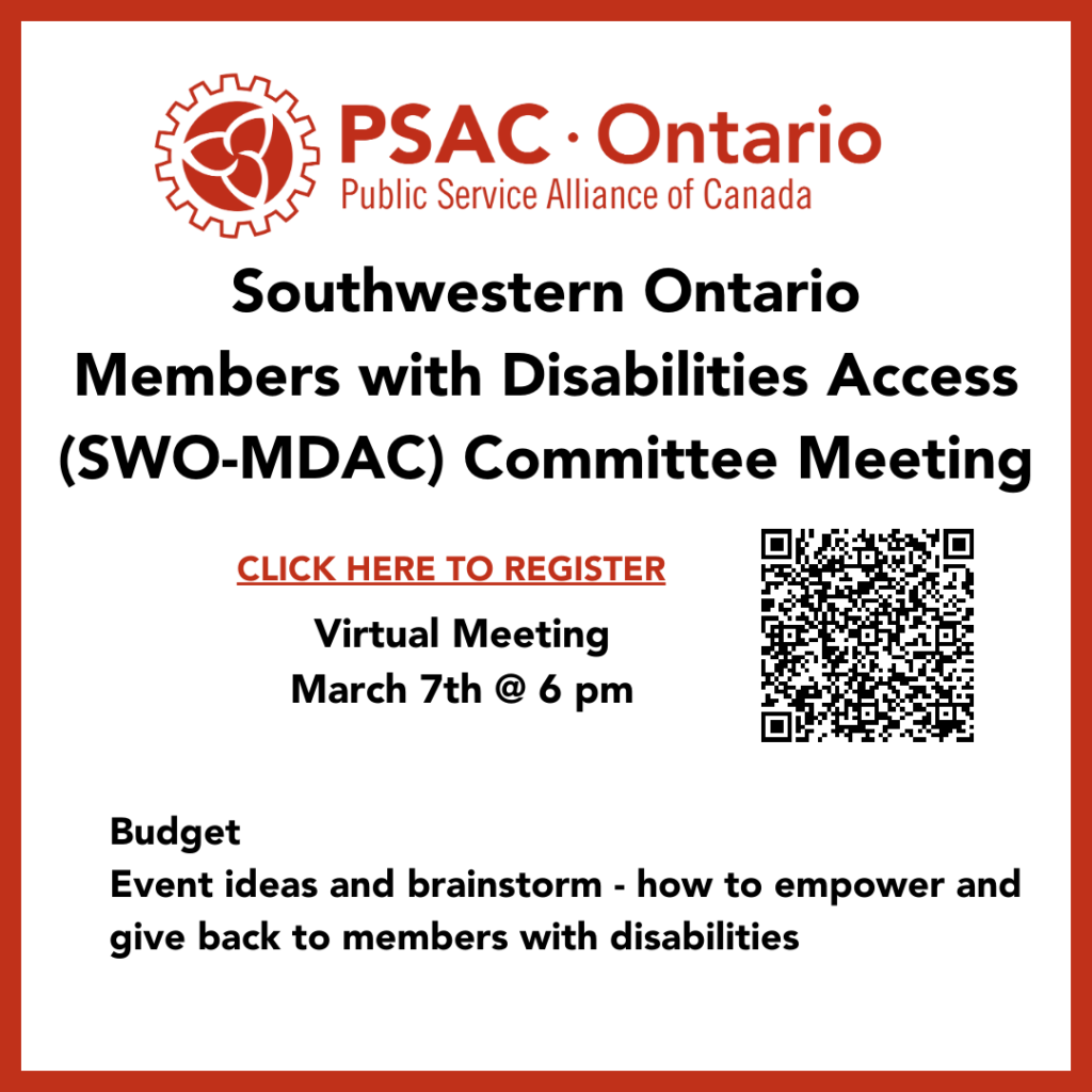 Southwestern Ontario Members with Disabilities Access Committee (SWO ...